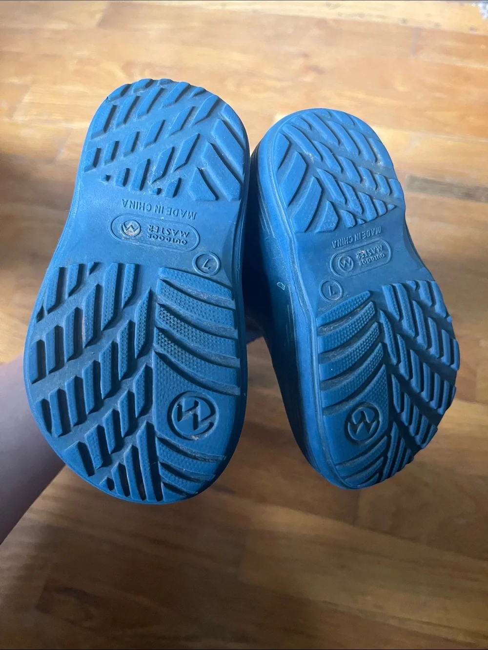 Kids' Outdoors Masters Blue Waterproof Rain Boots